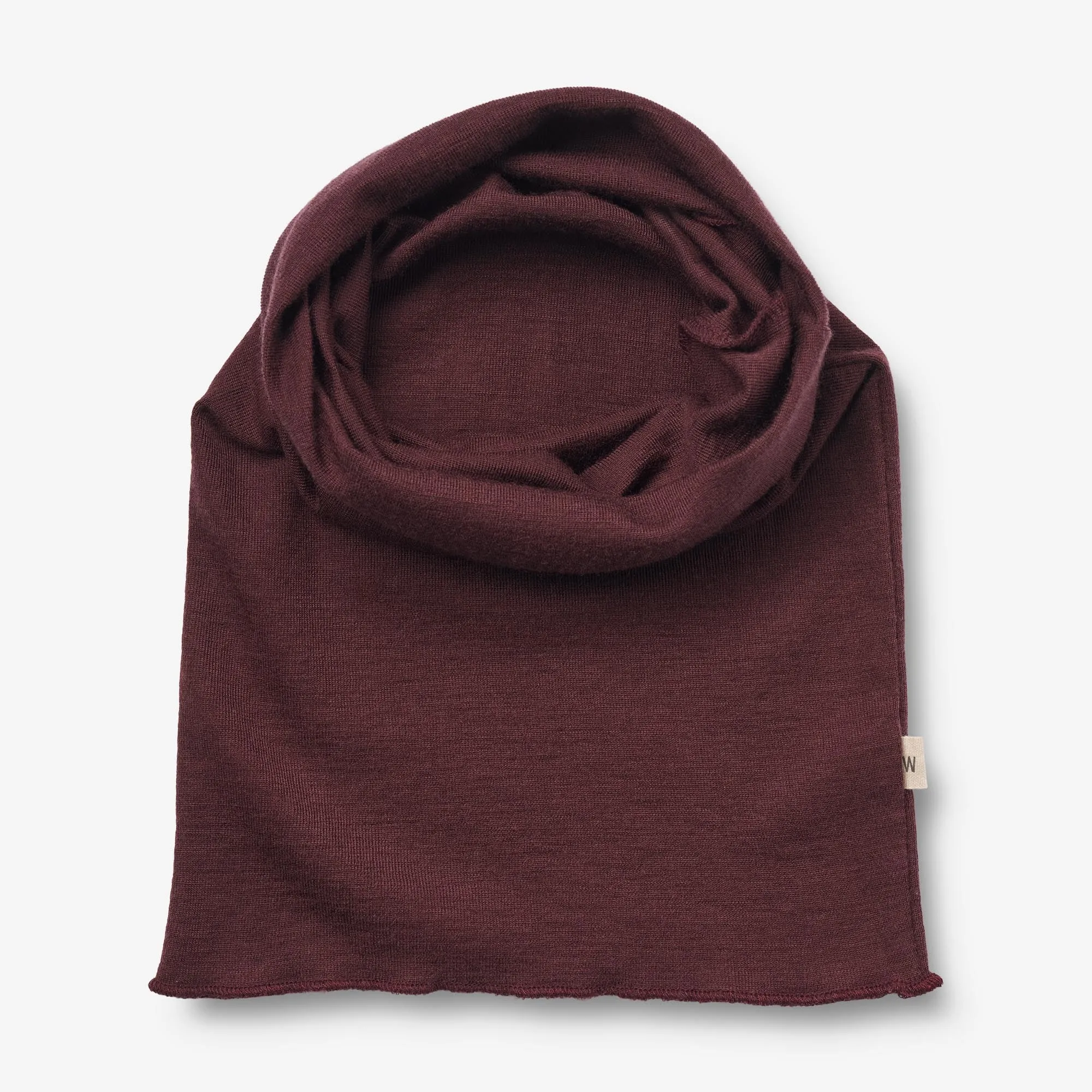 Wool Hat & Neckwarmer Arta - aubergine