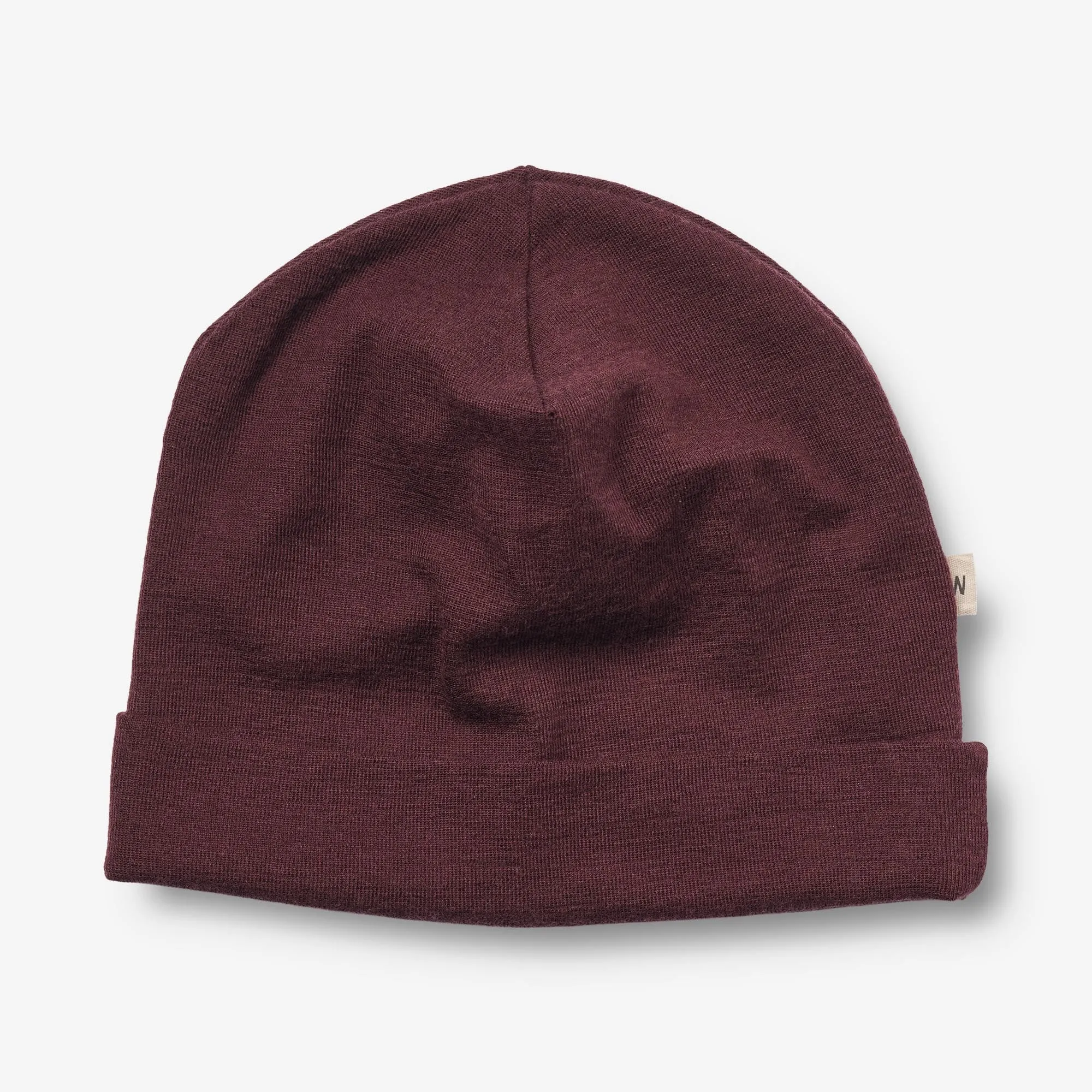 Wool Hat & Neckwarmer Arta - aubergine